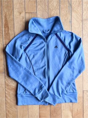 Adidas ClimaCool Blue Full-Zip Athletic Jacket – Size Medium